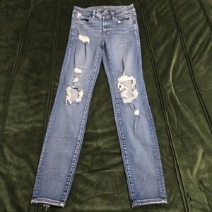 American Eagle Distressed Blue Jeans